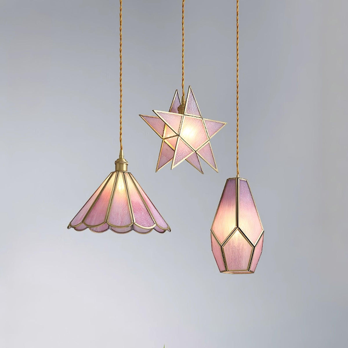 Ladergrove Glass Pendant Light-Moonnatur