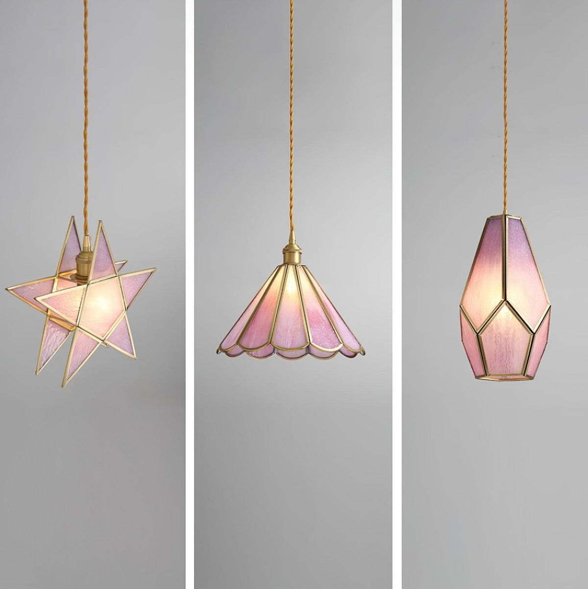 Ladergrove Glass Pendant Light-Moonnatur