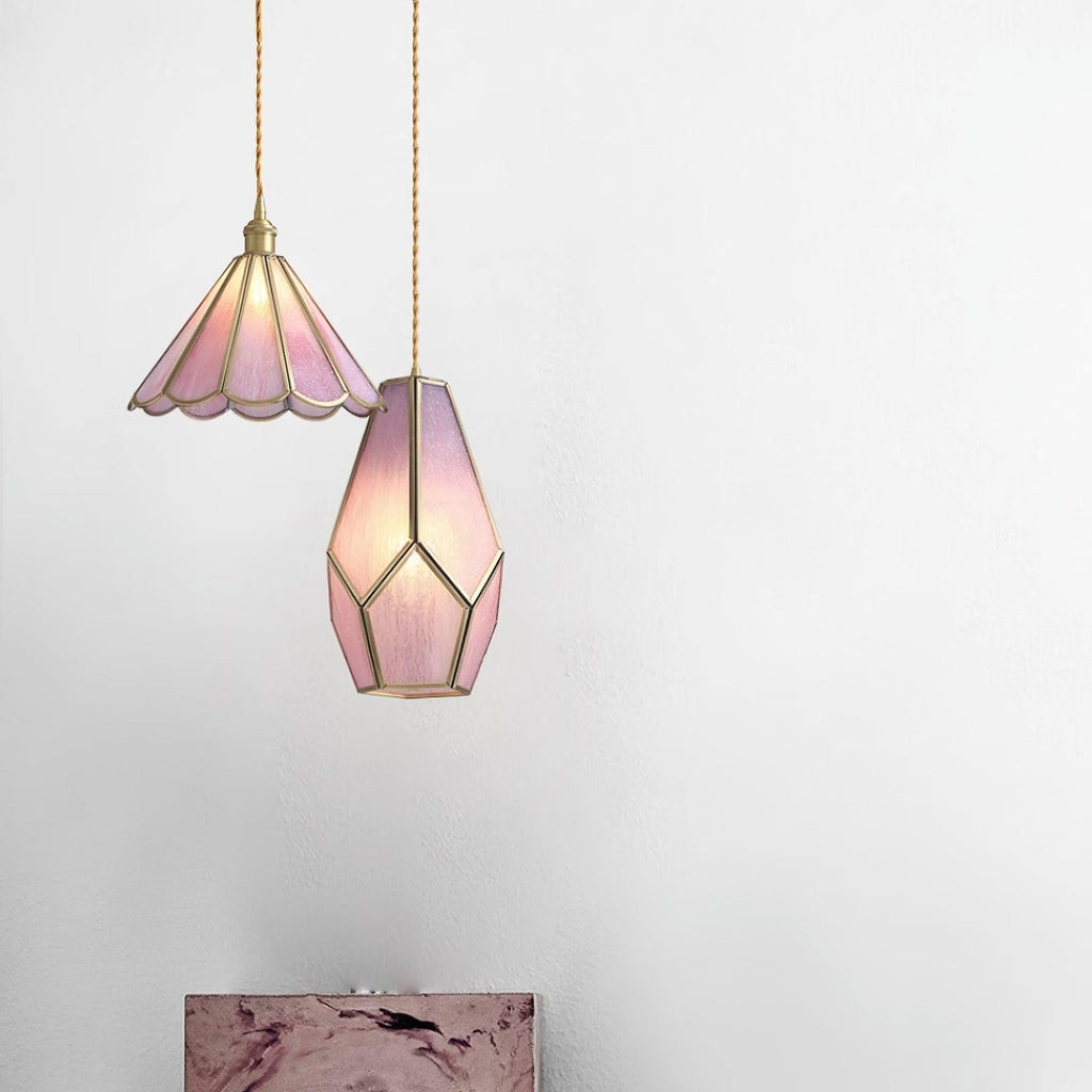 Ladergrove Glass Pendant Light-Moonnatur