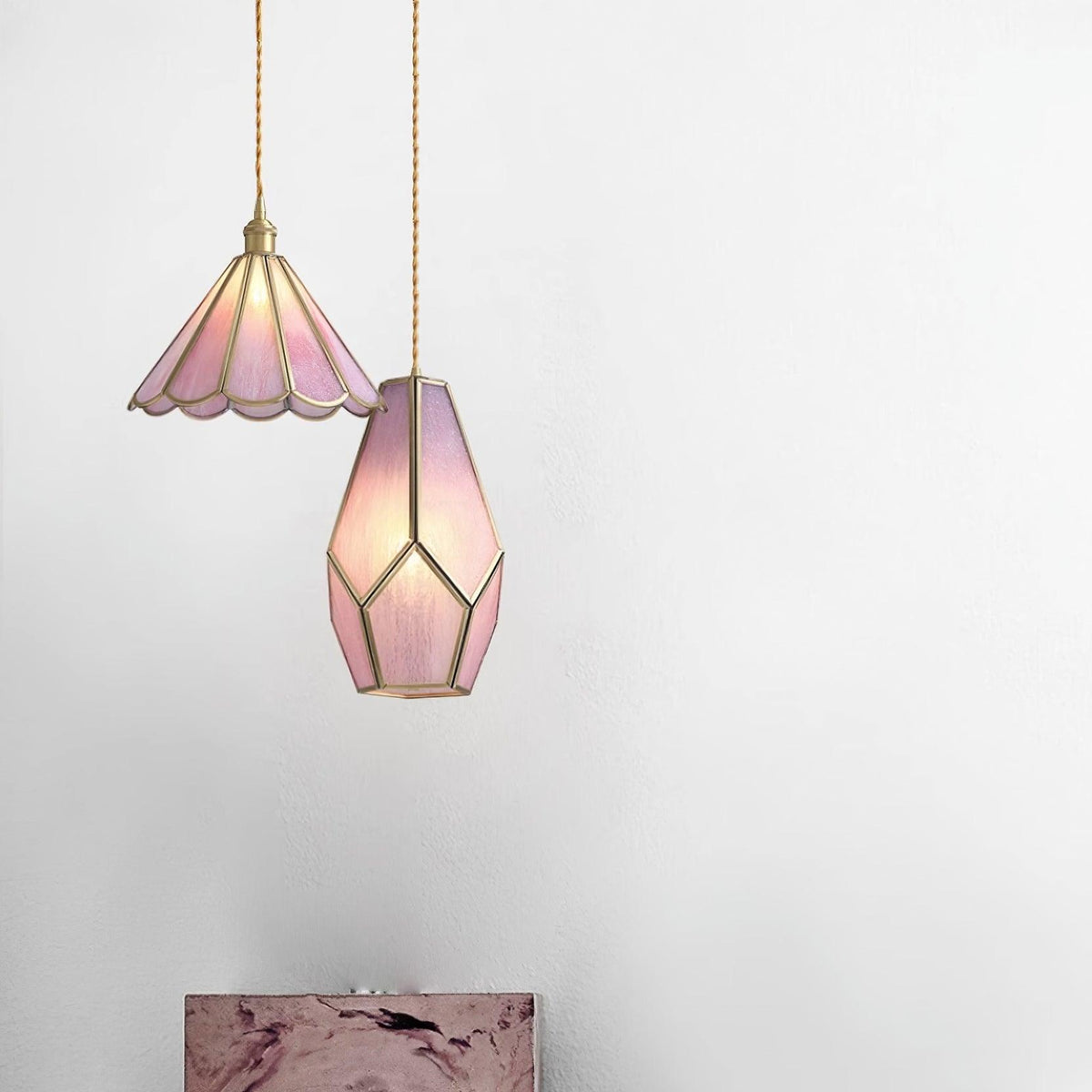 Ladergrove Glass Pendant Light-Moonnatur