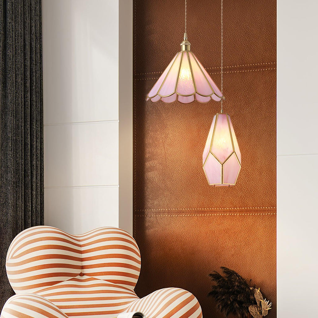 Ladergrove Glass Pendant Light-Moonnatur