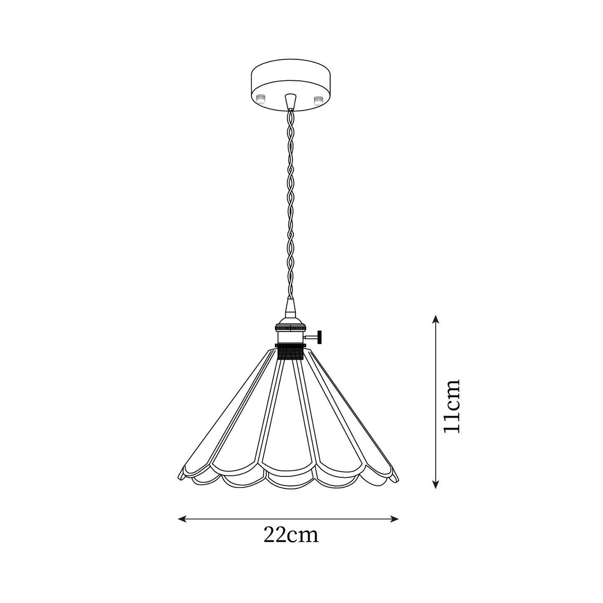 Ladergrove Glass Pendant Light-Moonnatur