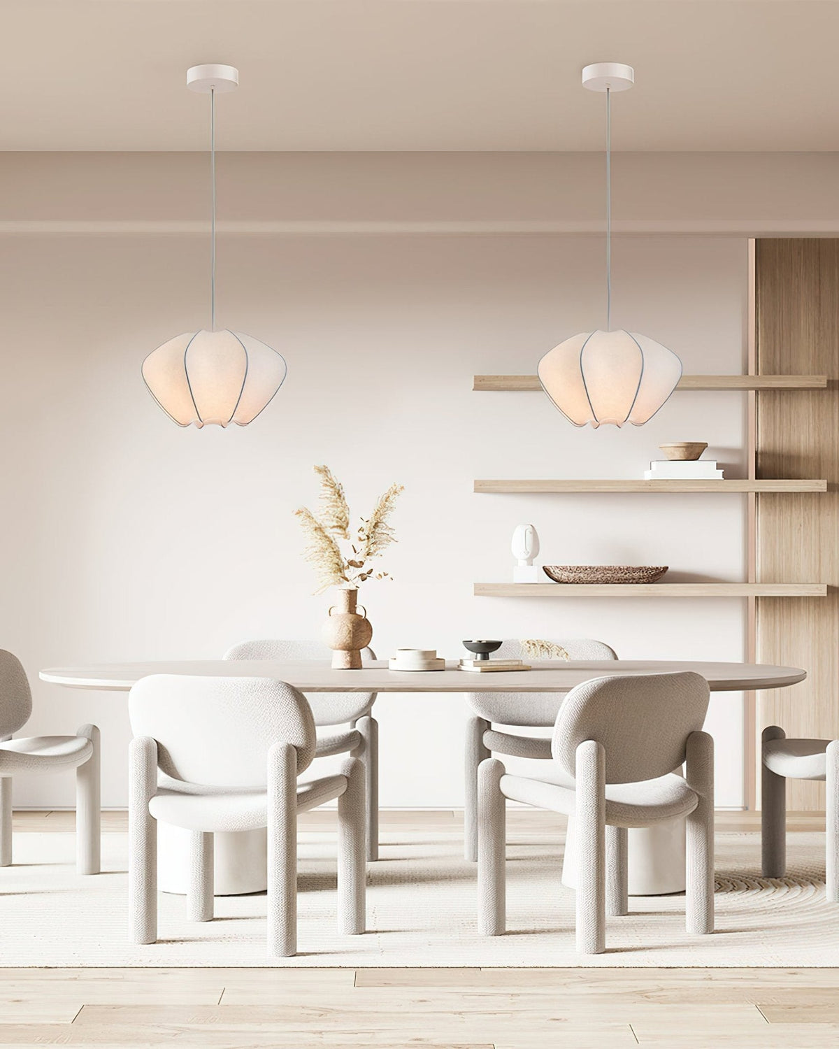 Wyreniel Silk Pendant Light-Moonnatur