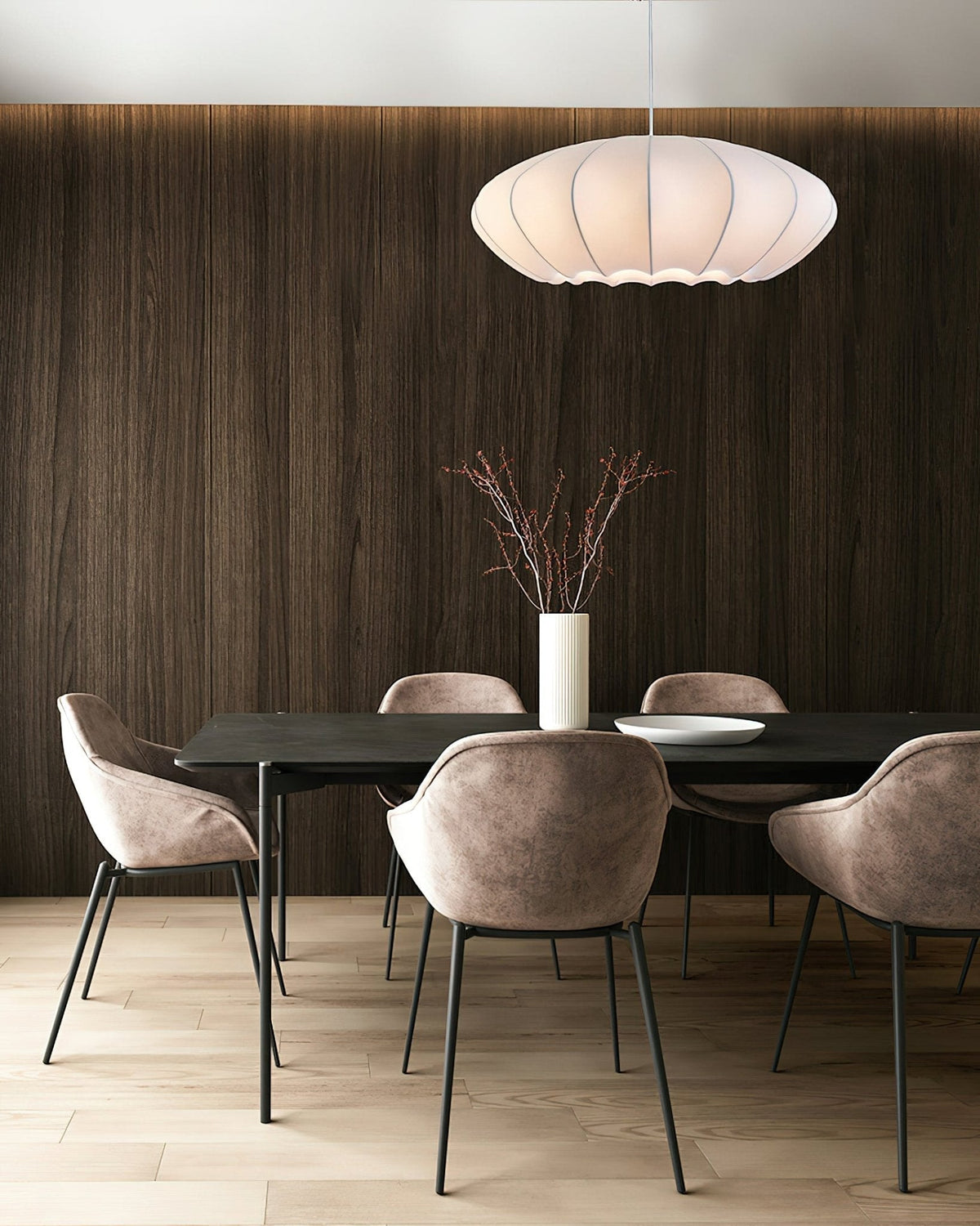Wyreniel Silk Pendant Light-Moonnatur