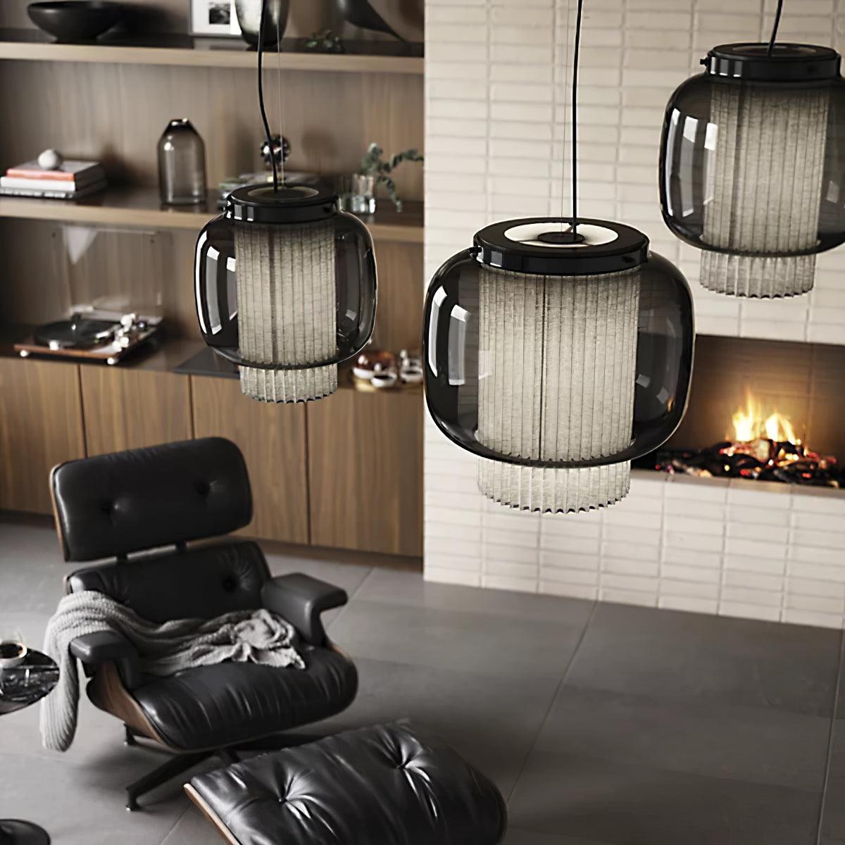 Brackiel Glass Pendant Light-Moonnatur