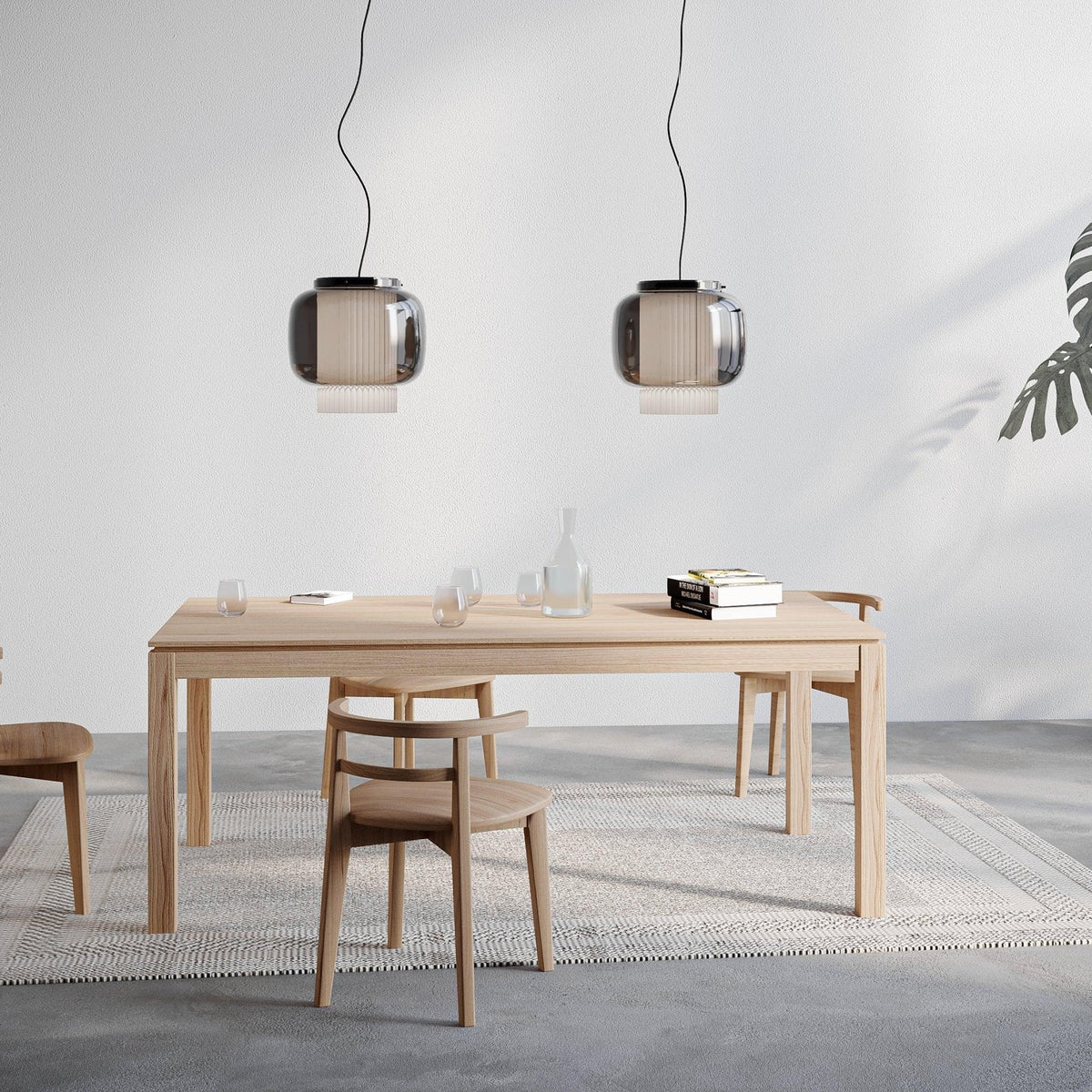 Brackiel Glass Pendant Light-Moonnatur