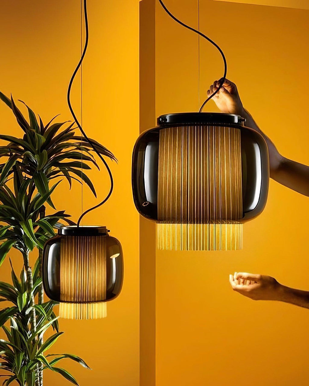 Brackiel Glass Pendant Light-Moonnatur