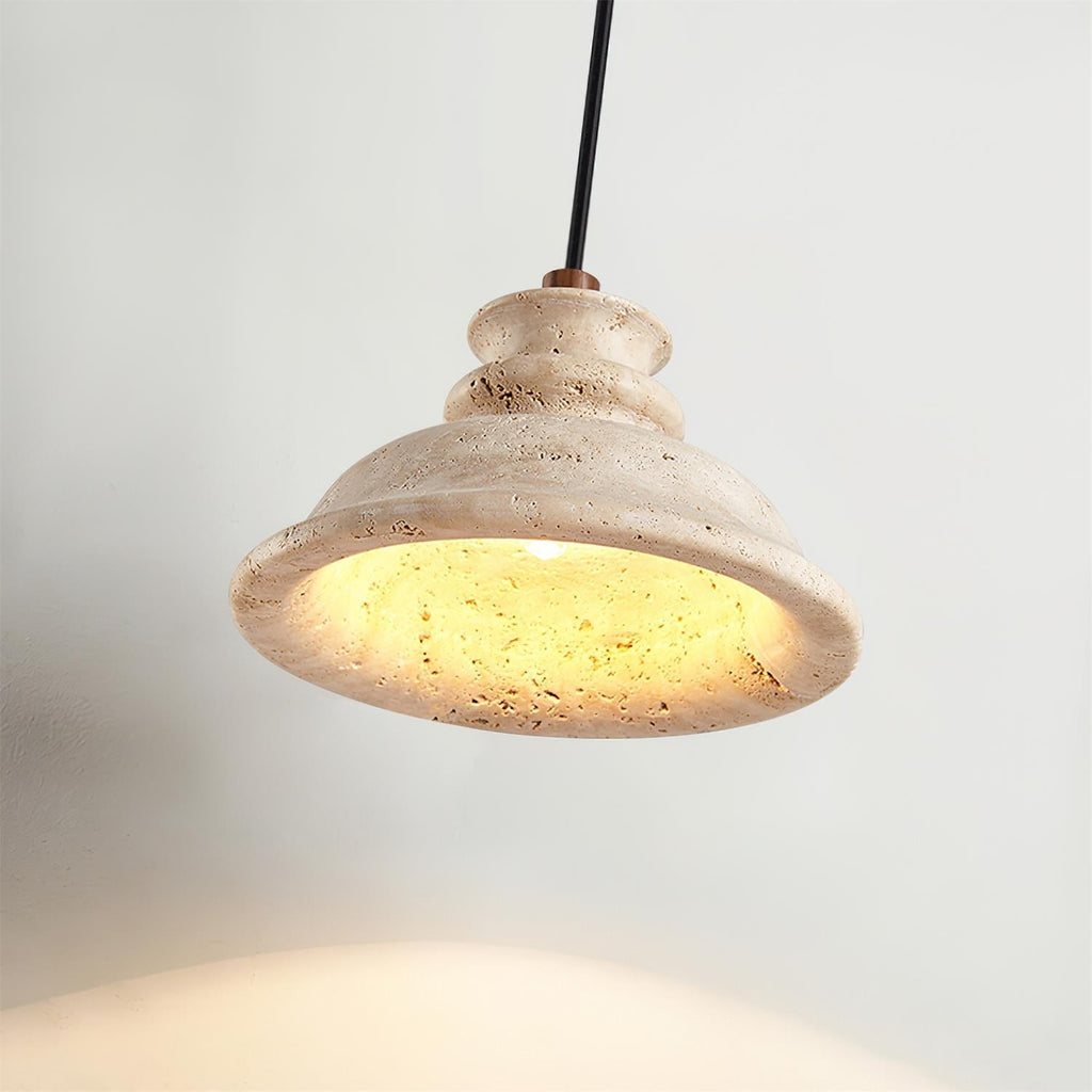 Sorrelevia Travertine Pendant Light-Moonnatur