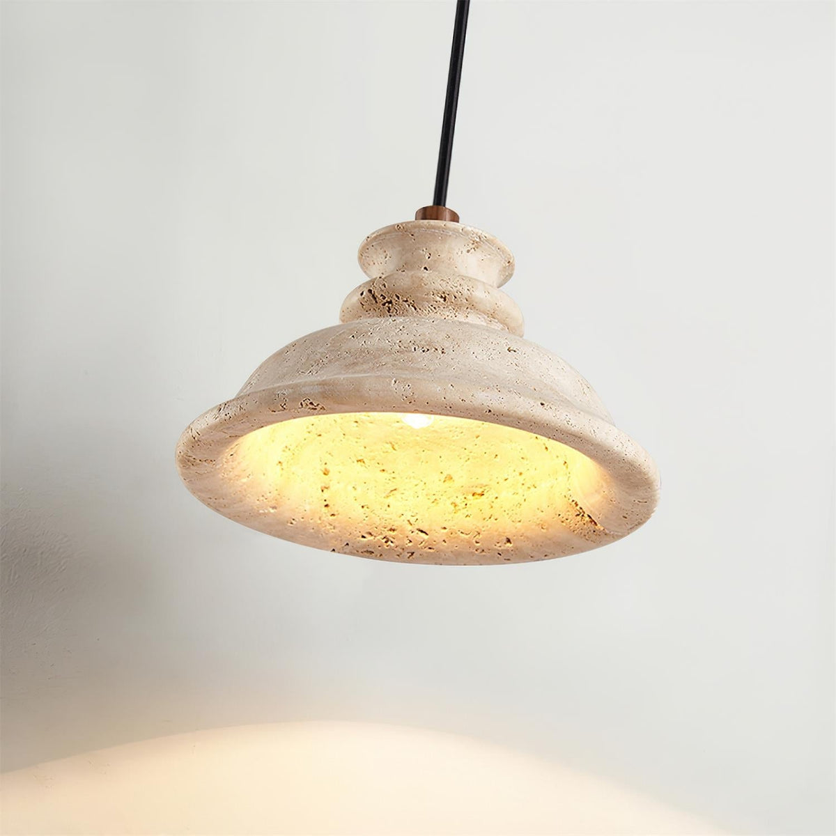 Sorrelevia Travertine Pendant Light-Moonnatur
