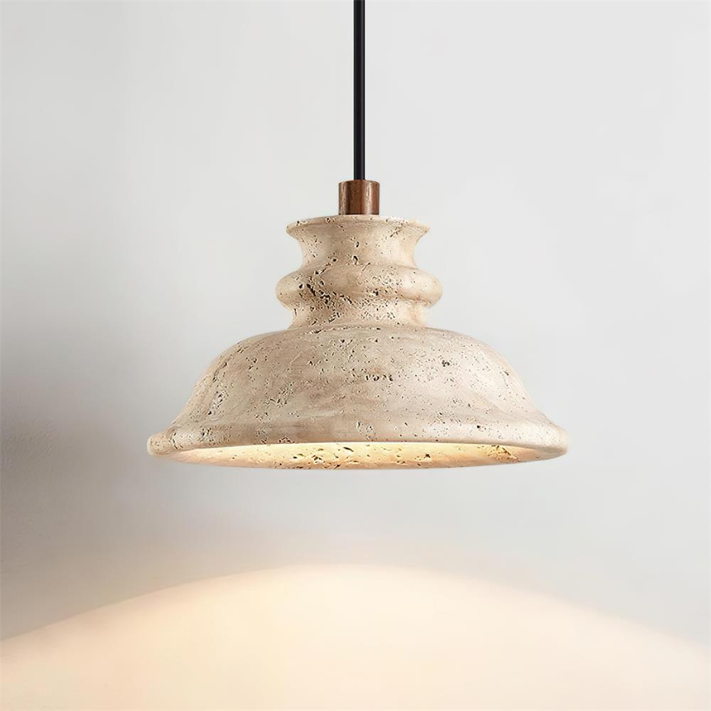 Sorrelevia Travertine Pendant Light-Moonnatur