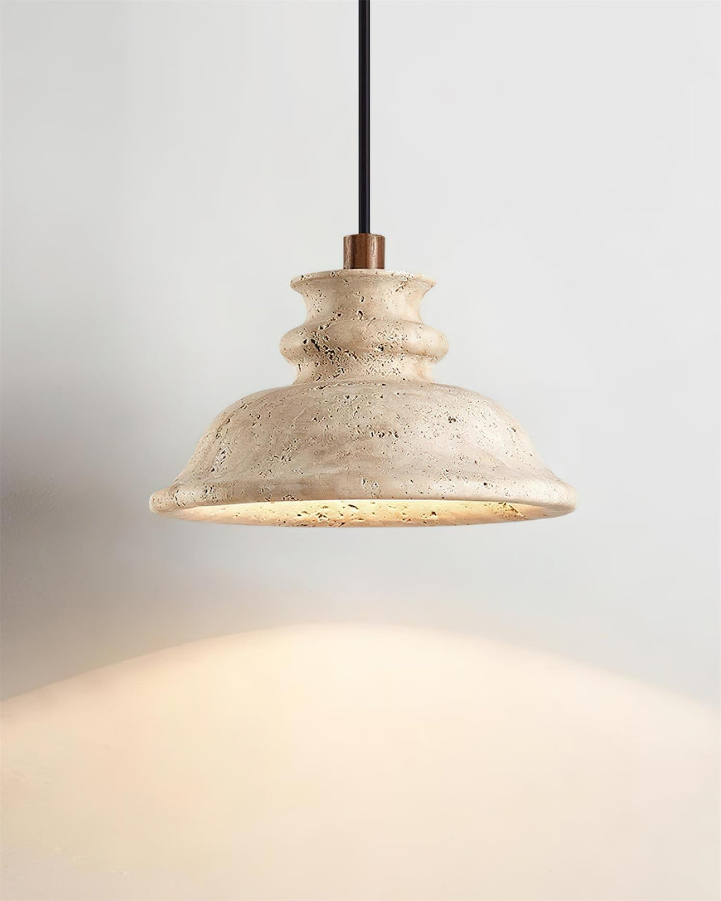 Sorrelevia Travertine Pendant Light-Moonnatur