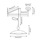 Laderash Acrylic Pendant Light-Moonnatur