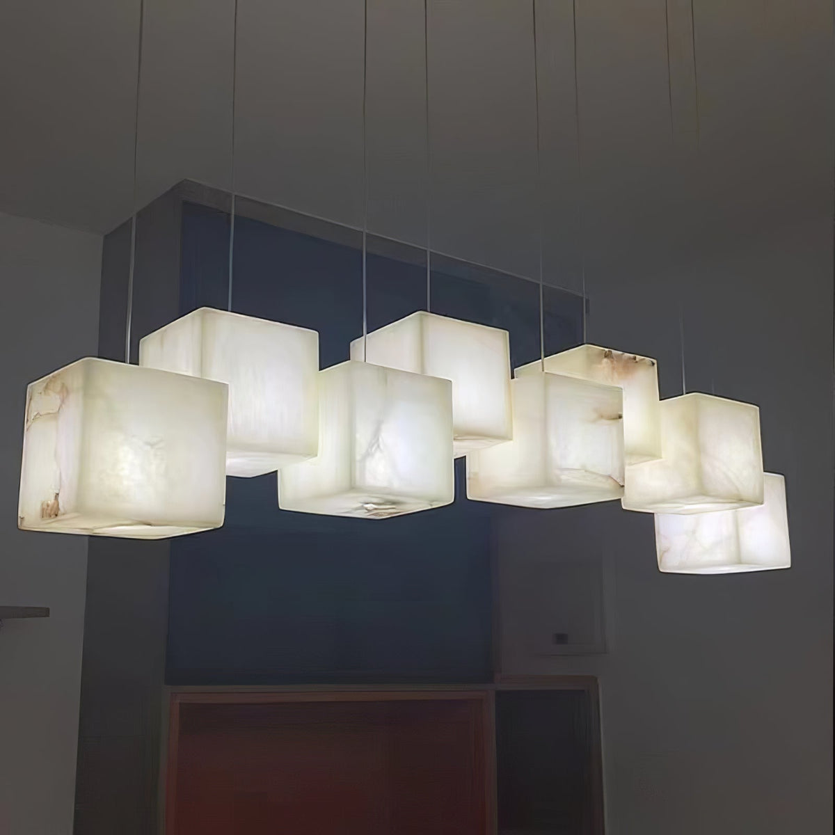 Cindeliel Alabaster Chandelier-Moonnatur