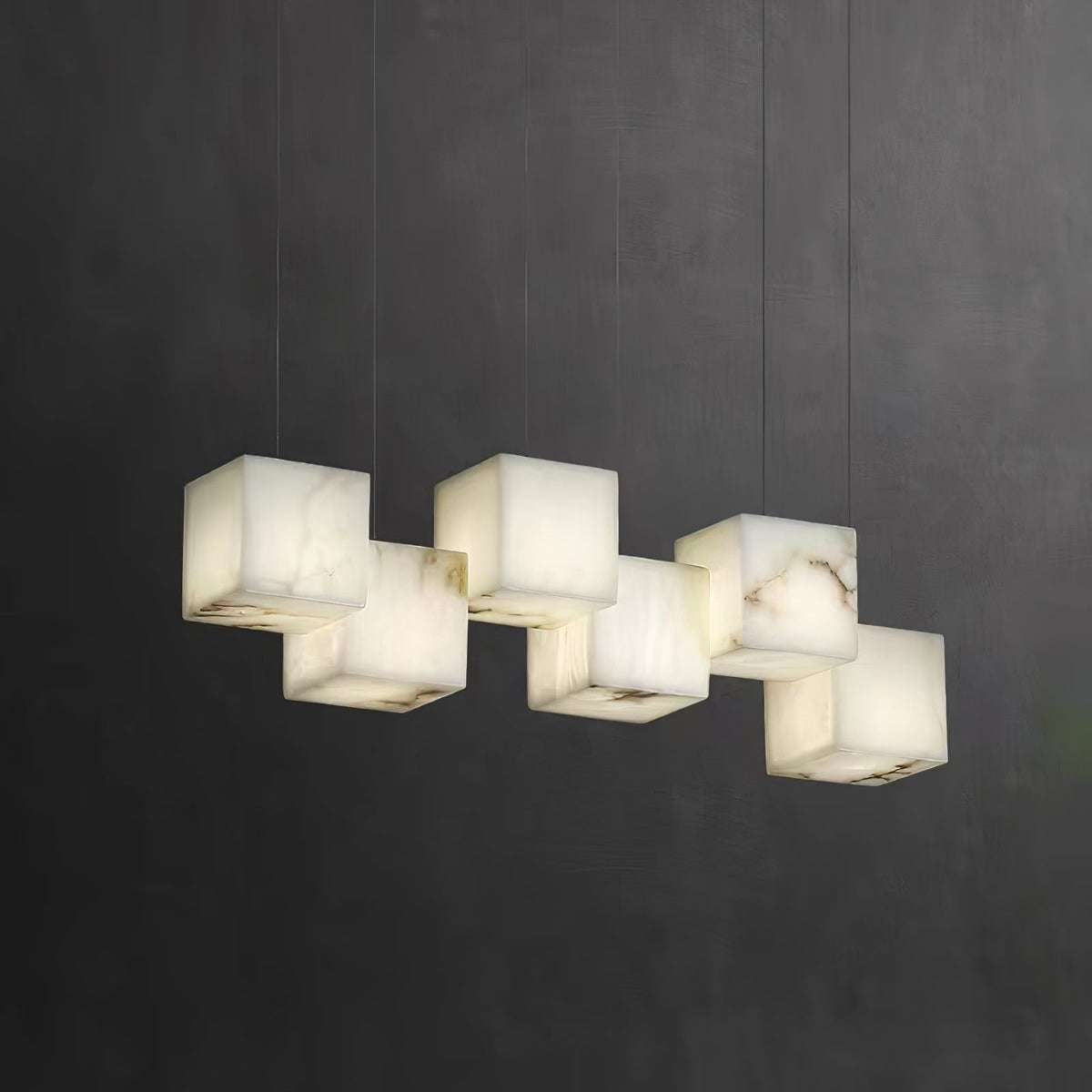 Cindeliel Alabaster Chandelier-Moonnatur