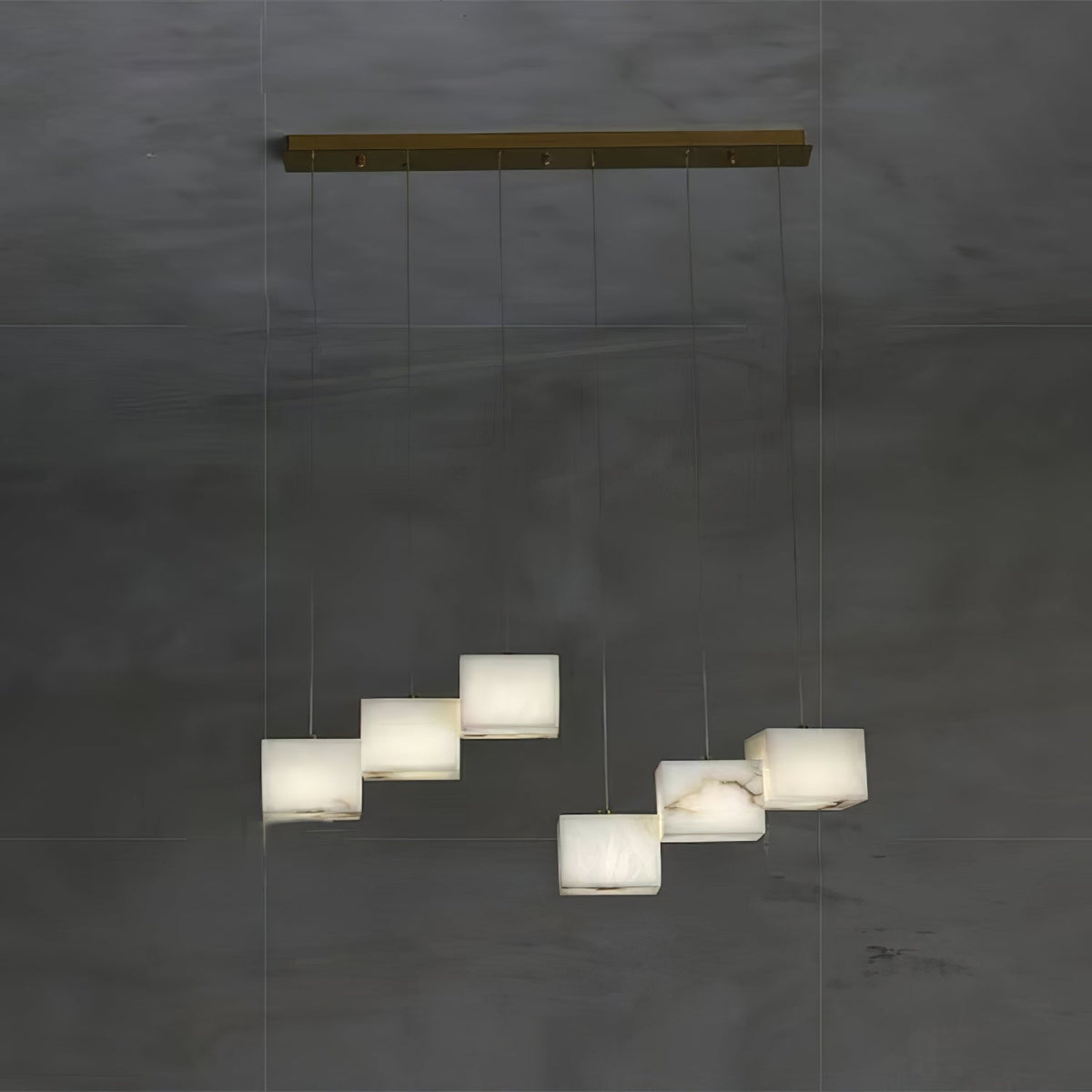 Cindeliel Alabaster Chandelier-Moonnatur