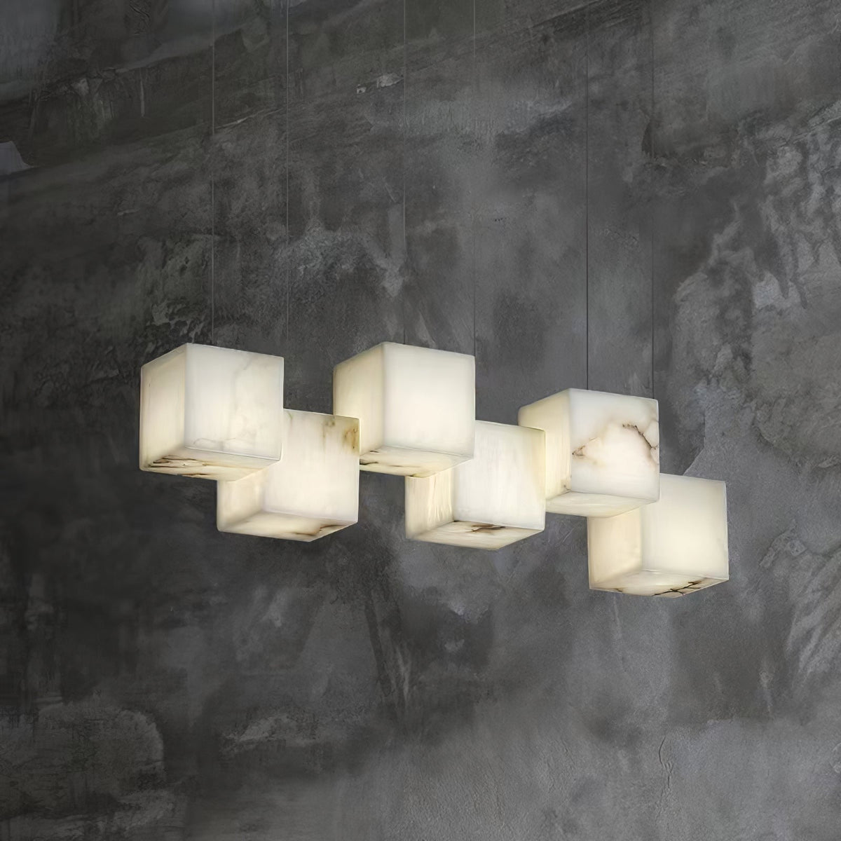 Cindeliel Alabaster Chandelier-Moonnatur