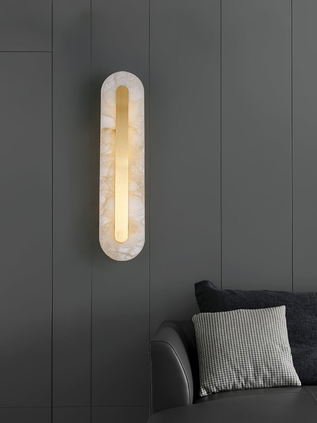 Glenaria Alabaster Wall Light-Moonnatur