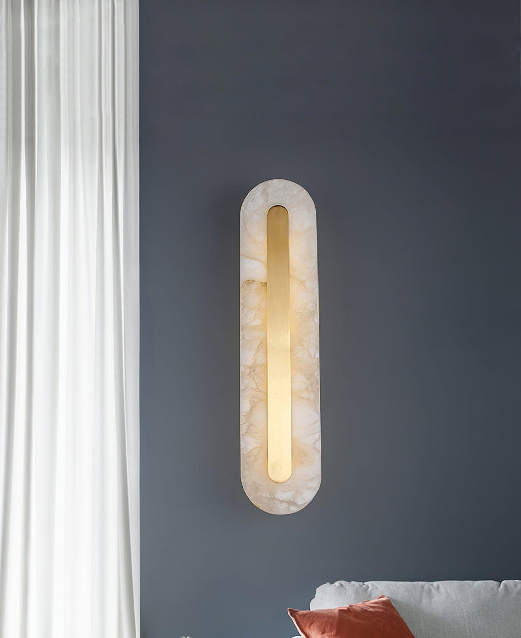 Glenaria Alabaster Wall Light-Moonnatur