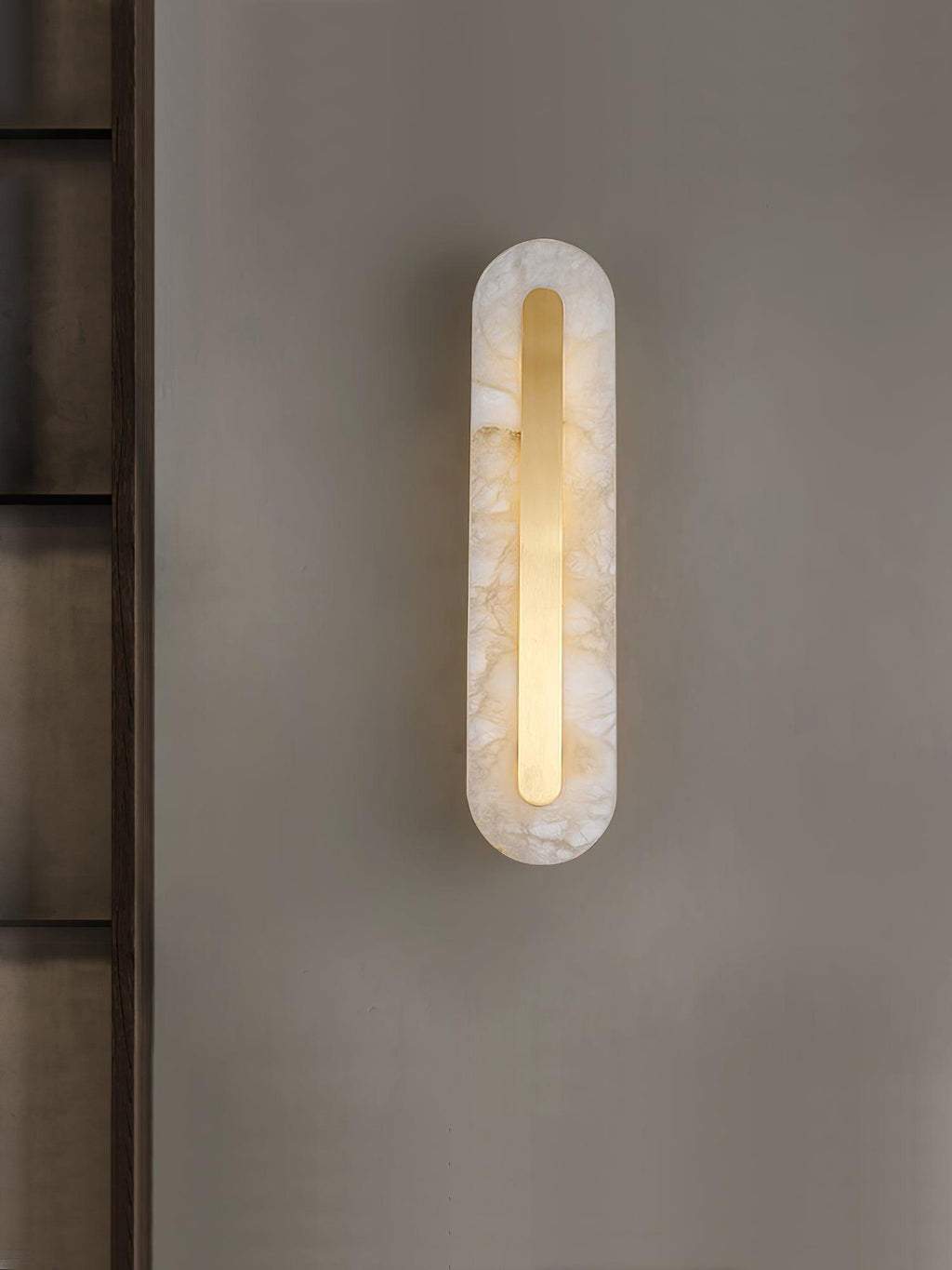 Glenaria Alabaster Wall Light-Moonnatur