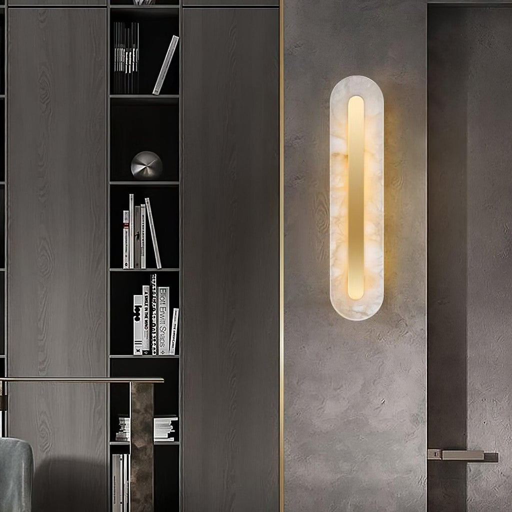 Emrenlynne Alabaster Wall Light-Moonnatur