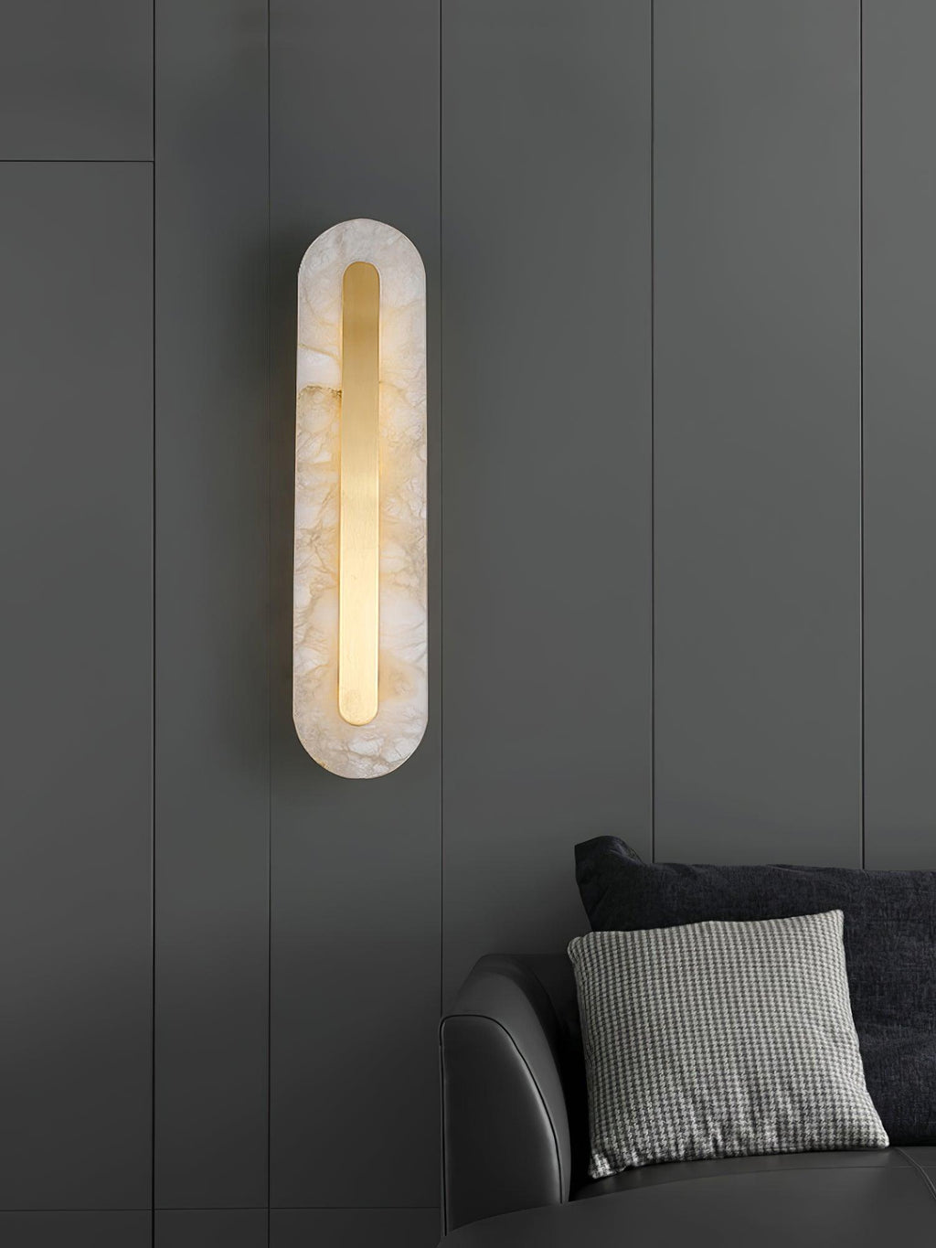 Glenaria Alabaster Wall Light-Moonnatur