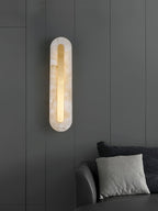 Glenaria Alabaster Wall Light-Moonnatur