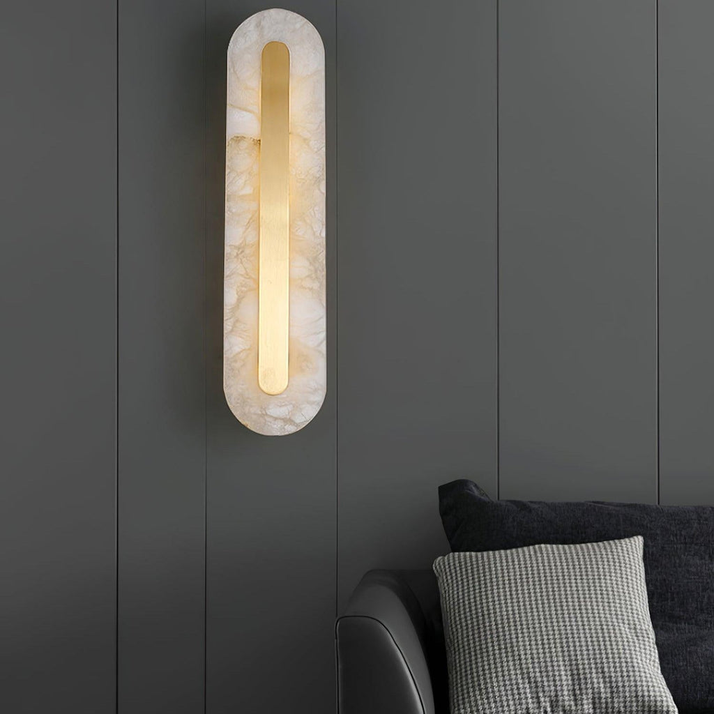 Lathenara Alabaster Wall Light-Moonnatur