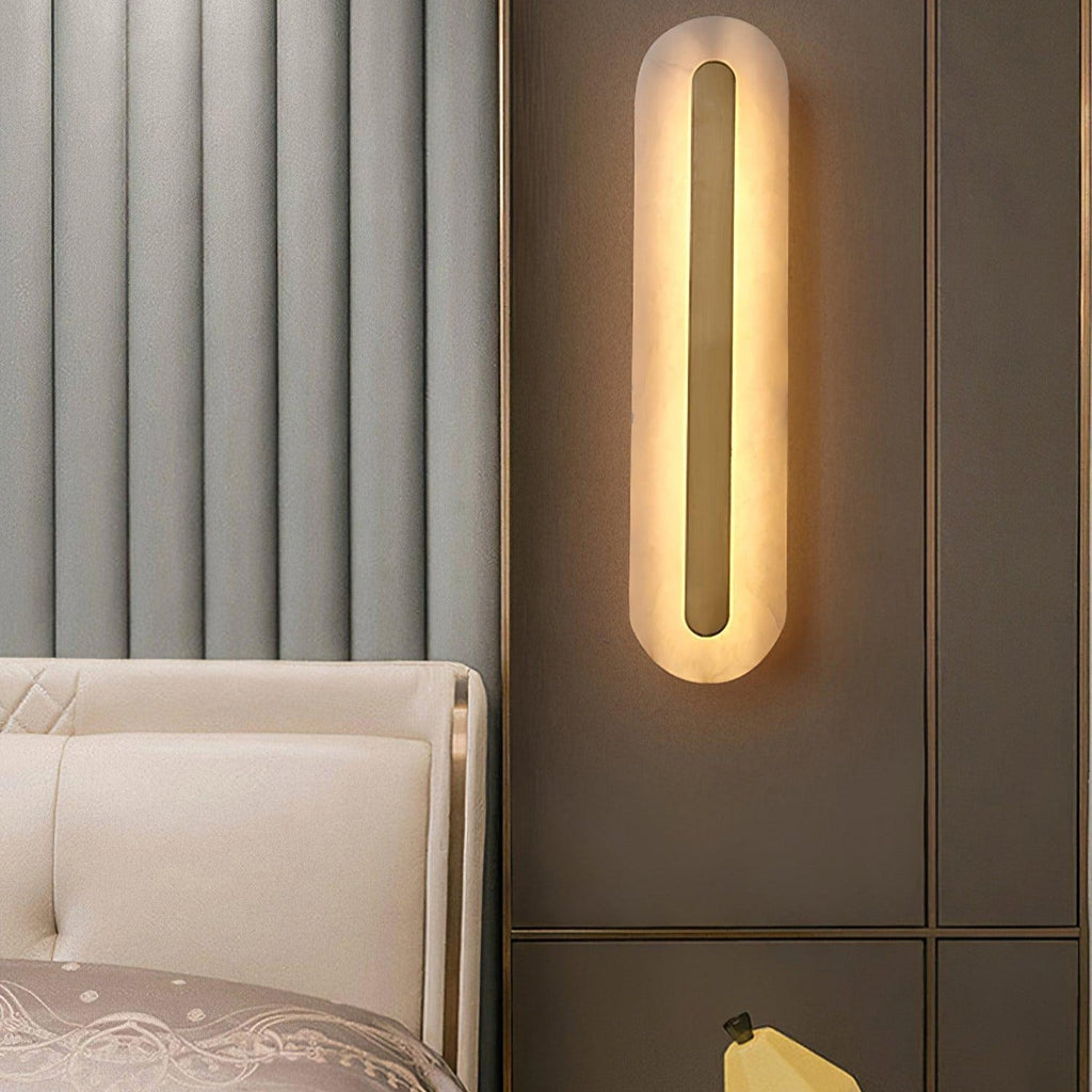 Lathenara Alabaster Wall Light-Moonnatur