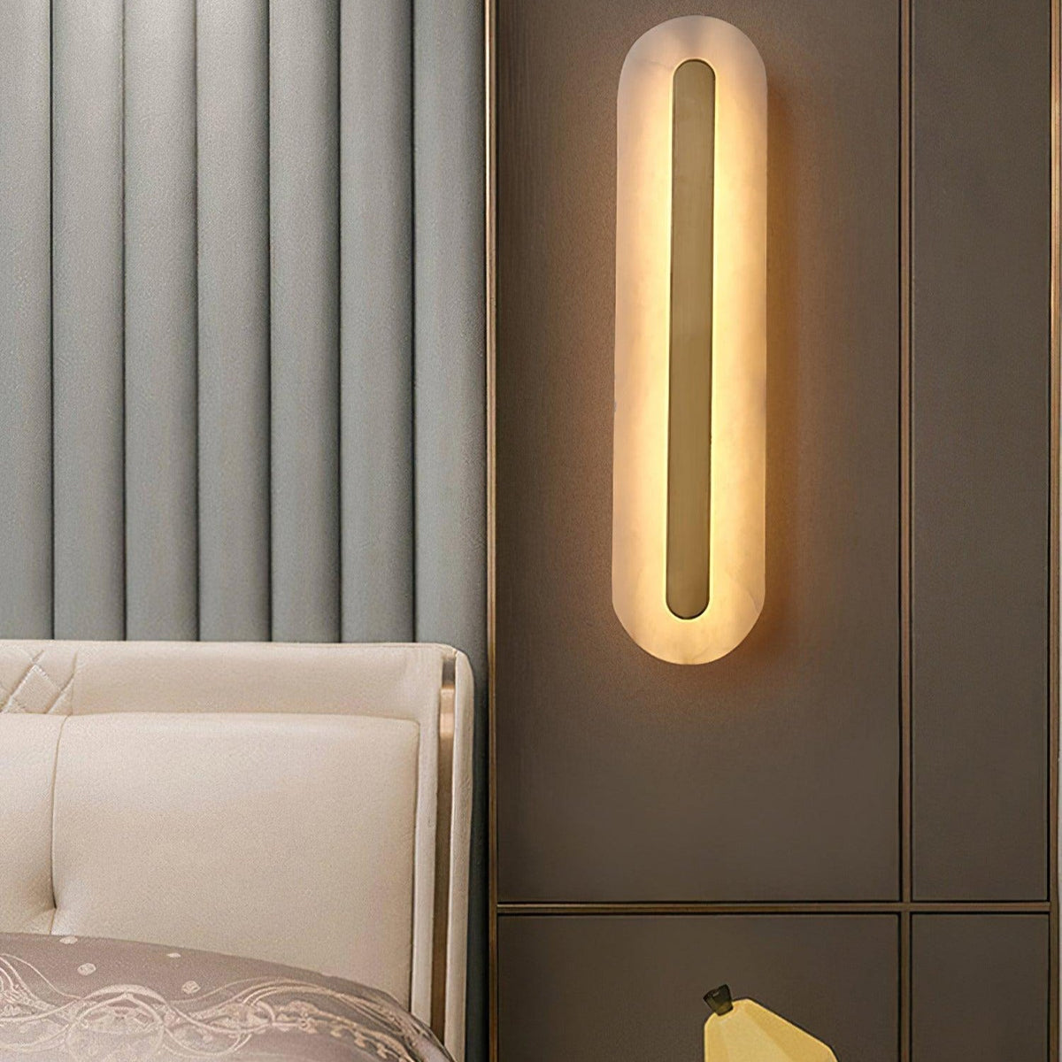 Emrenlynne Alabaster Wall Light-Moonnatur