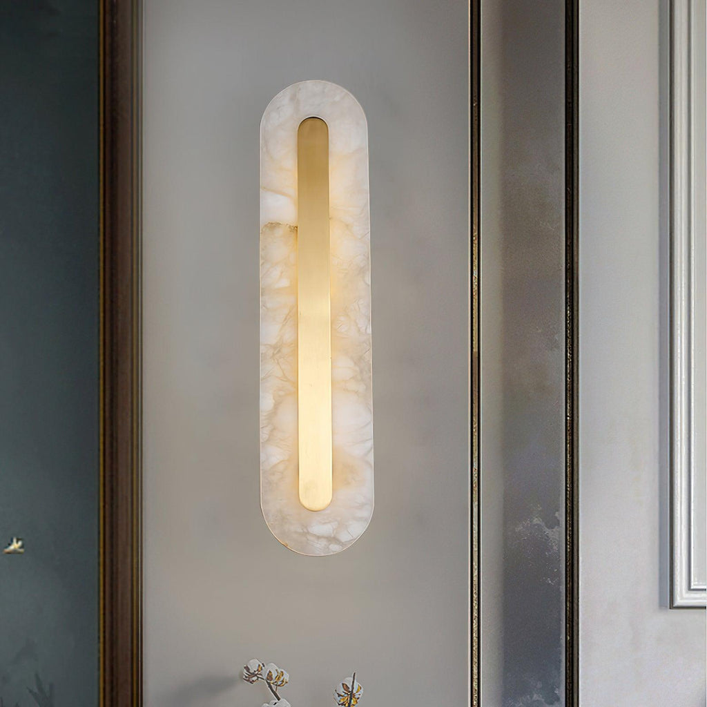 Glenaria Alabaster Wall Light-Moonnatur