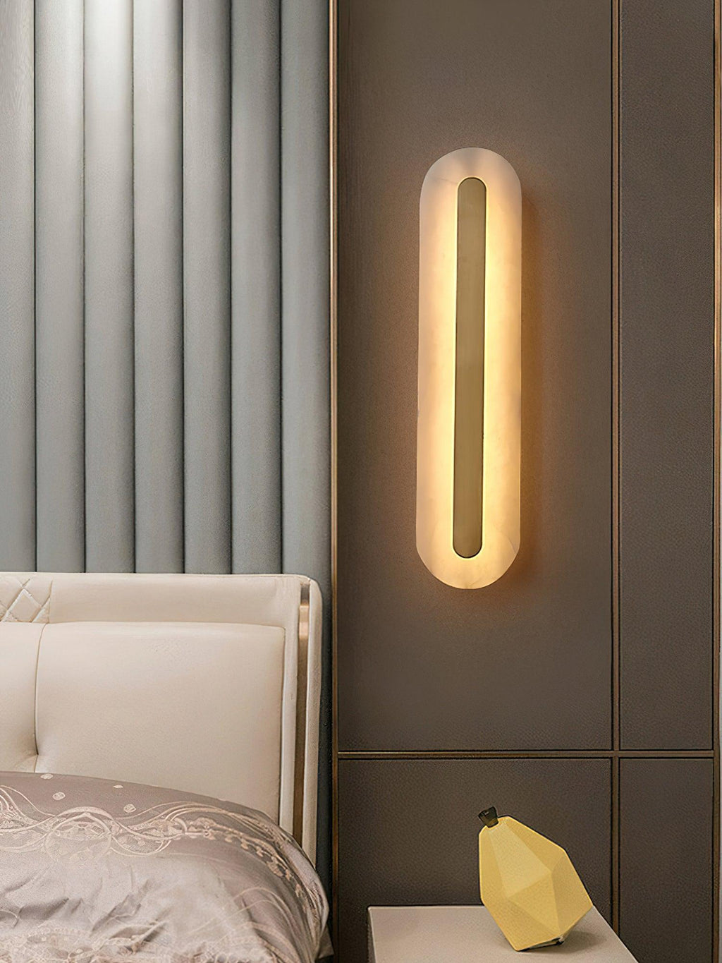 Glenaria Alabaster Wall Light-Moonnatur