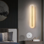 Glenaria Alabaster Wall Light-Moonnatur