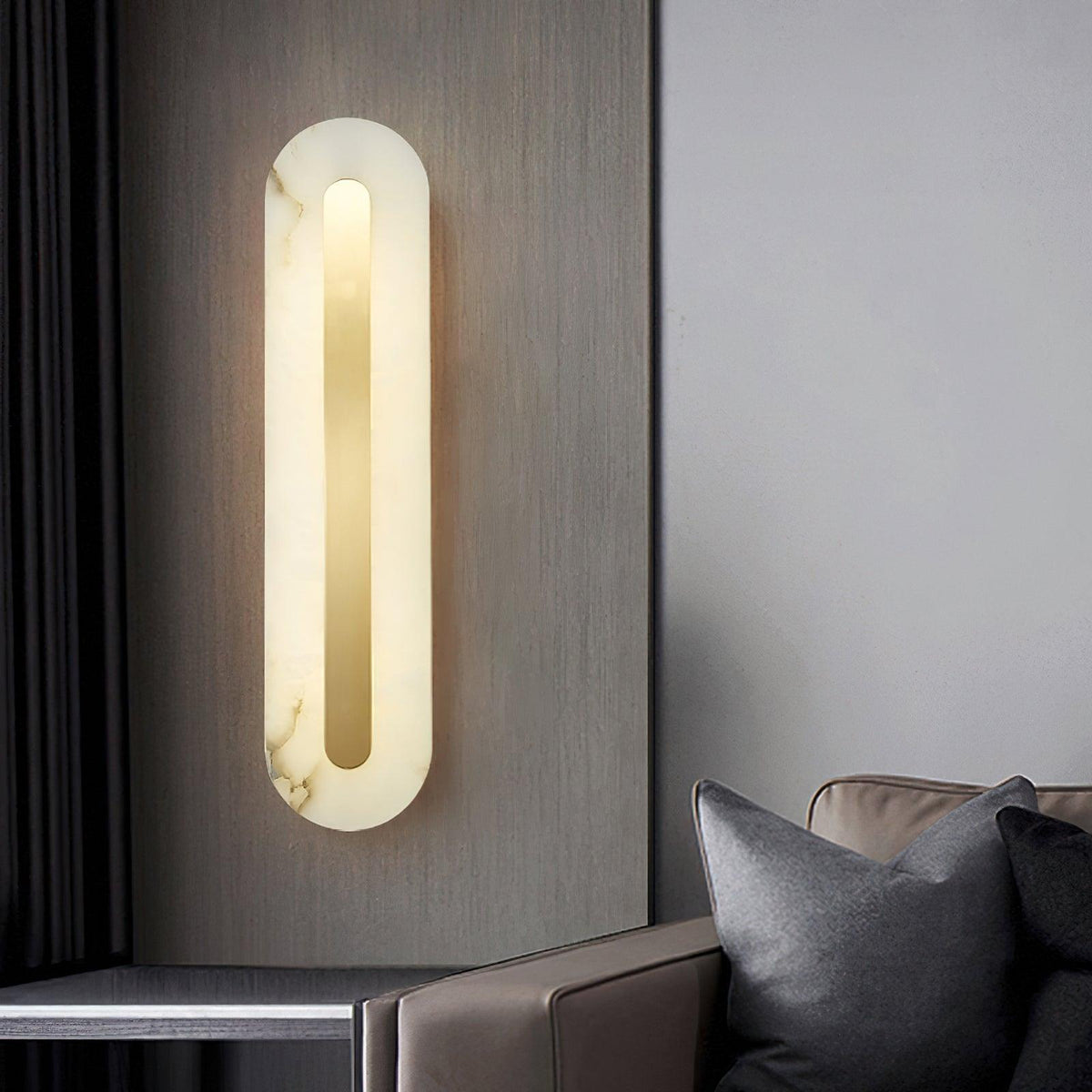 Emrenlynne Alabaster Wall Light-Moonnatur