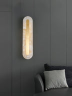 Glenaria Alabaster Wall Light-Moonnatur