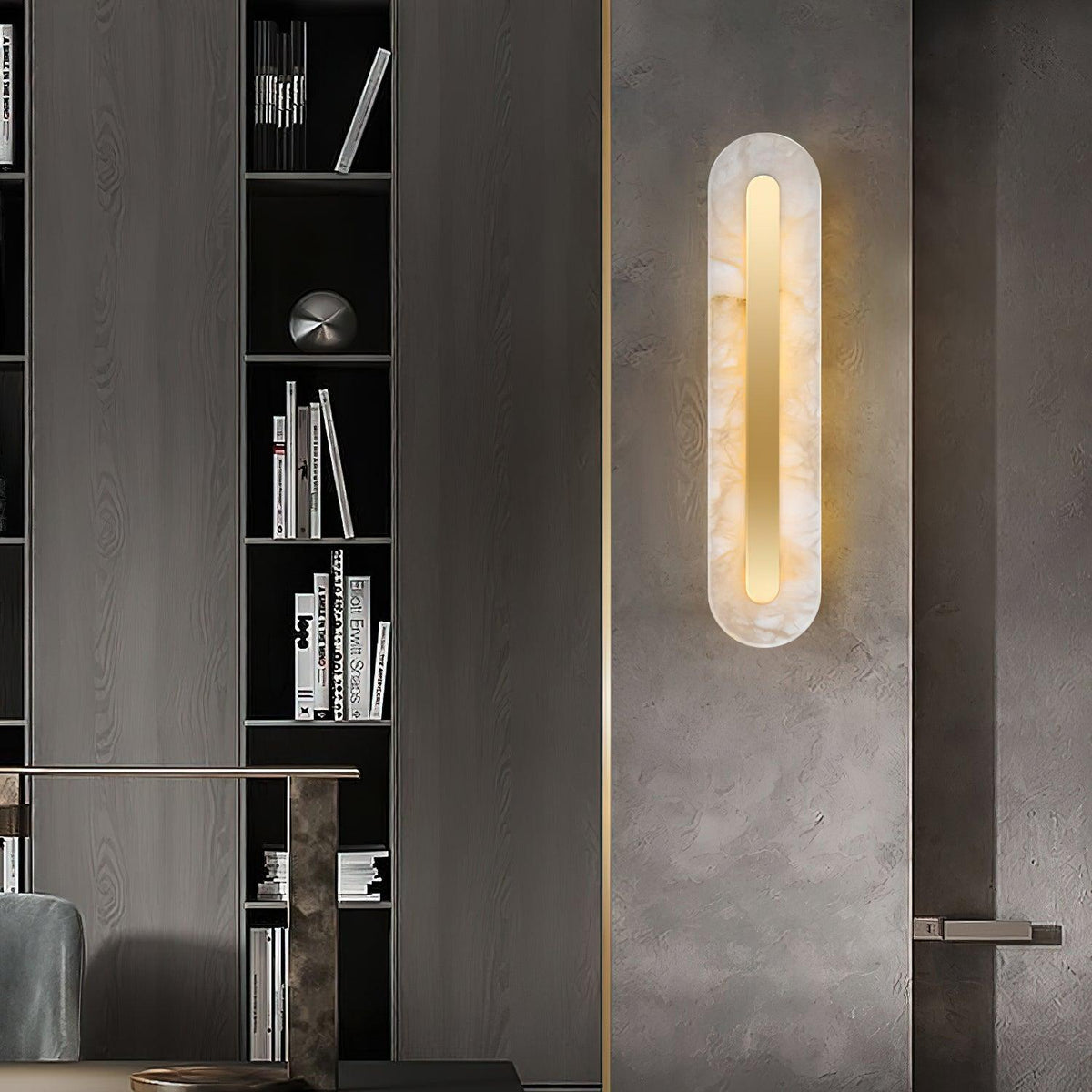 Lathenara Alabaster Wall Light-Moonnatur