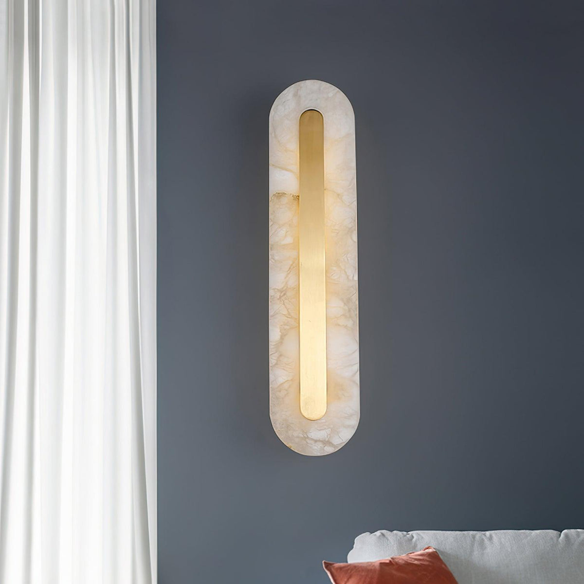 Lathenara Alabaster Wall Light-Moonnatur