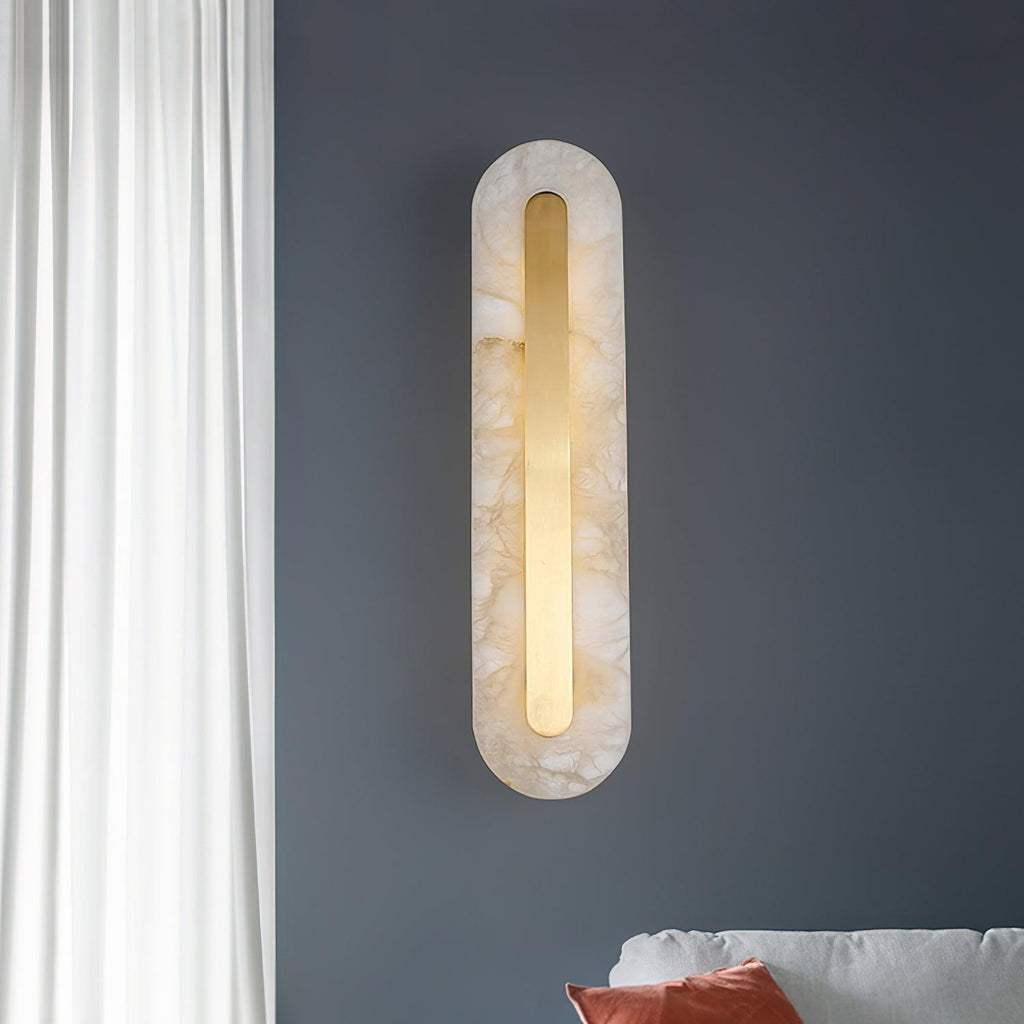 Emrenlynne Alabaster Wall Light-Moonnatur