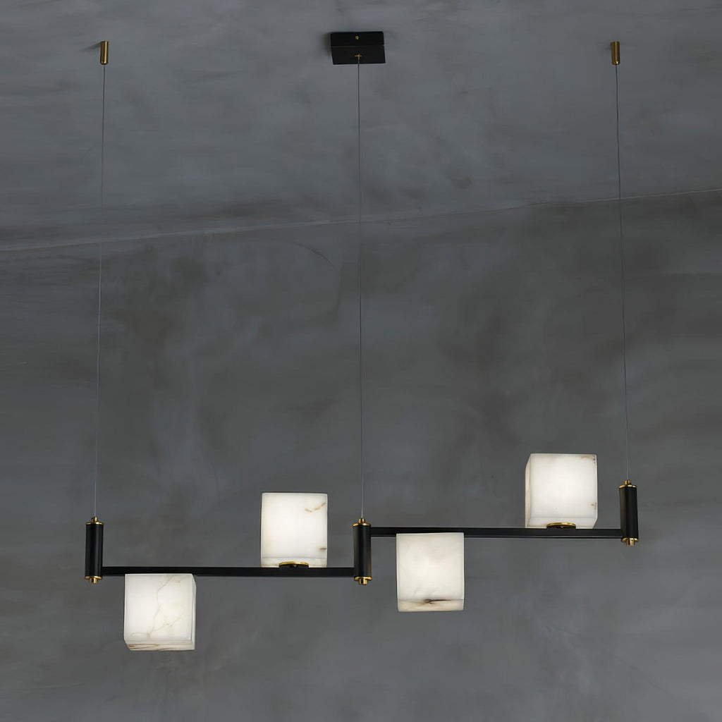 Fendelelis Alabaster Chandelier-Moonnatur