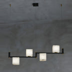 Fendelelis Alabaster Chandelier-Moonnatur
