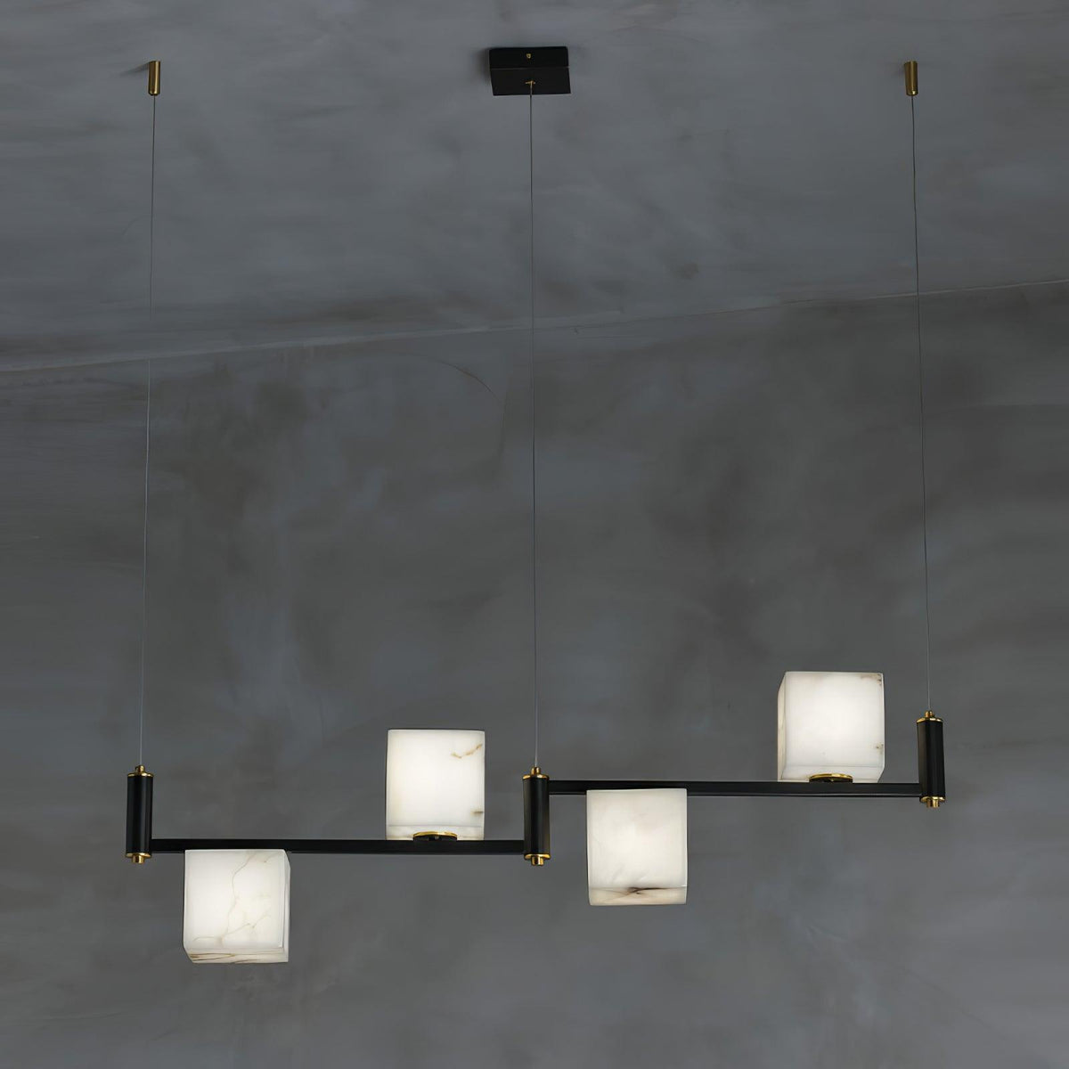 Fendelelis Alabaster Chandelier-Moonnatur