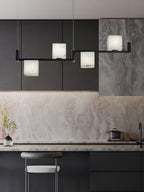 Fendelelis Alabaster Chandelier-Moonnatur