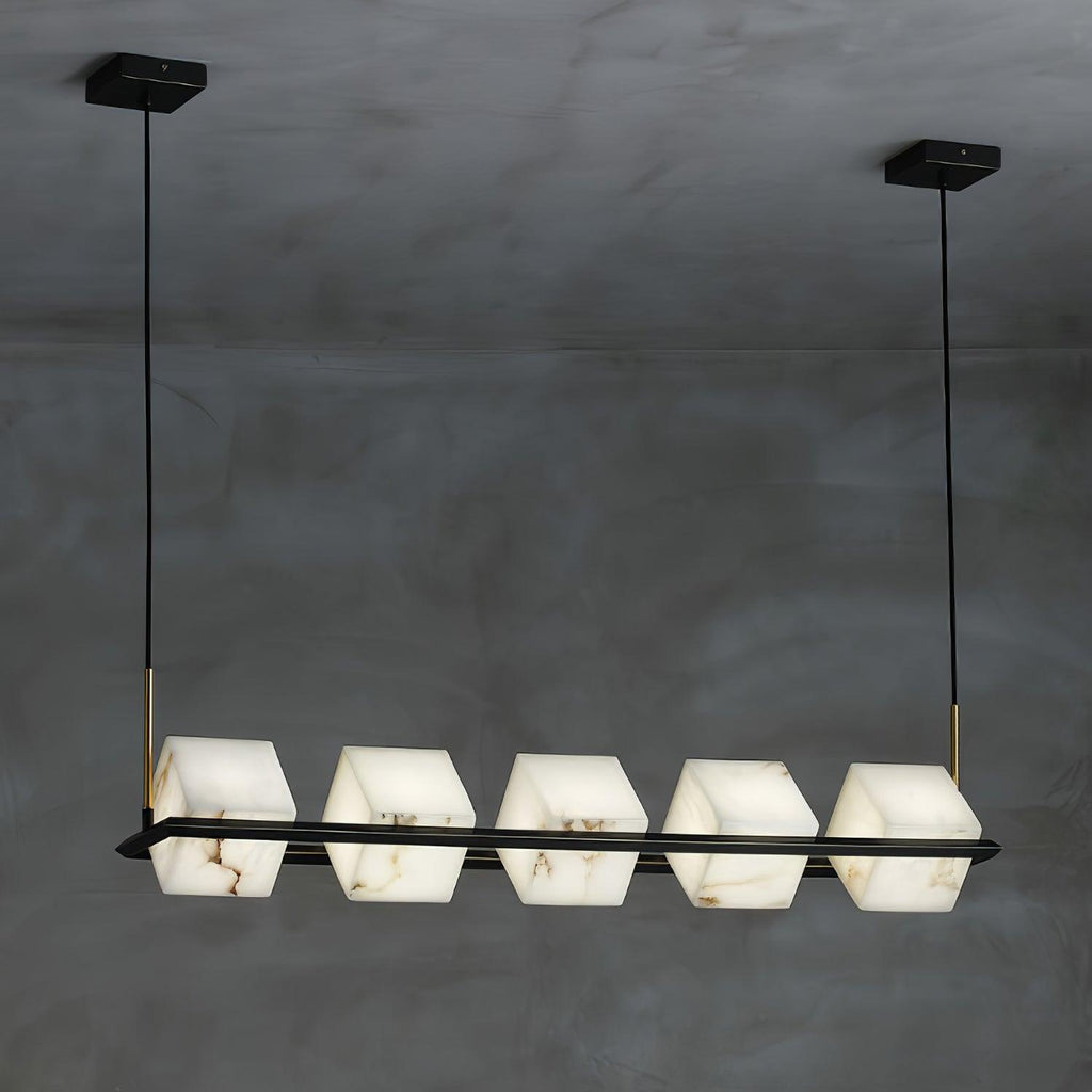 Fendelelis Alabaster Chandelier-Moonnatur