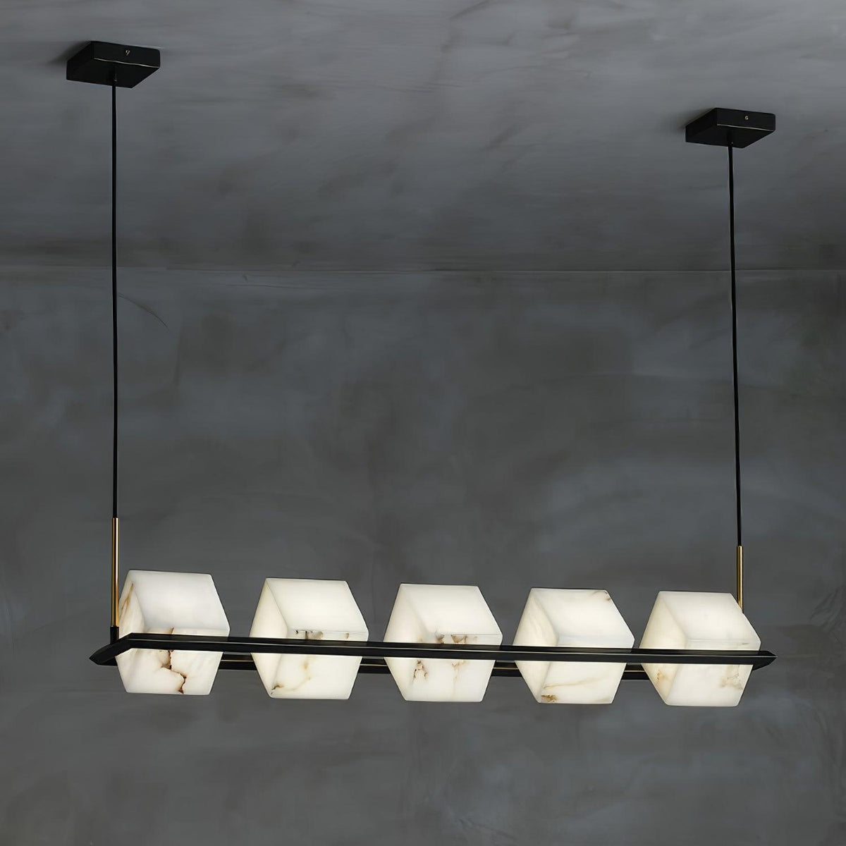 Fendelelis Alabaster Chandelier-Moonnatur