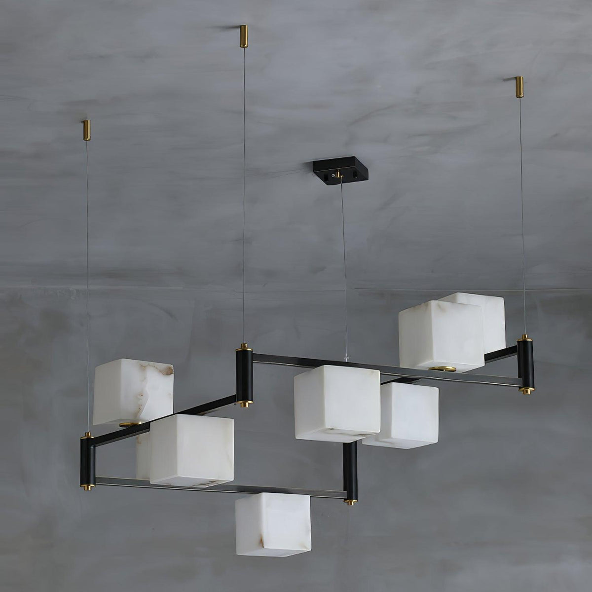 Fendelelis Alabaster Chandelier-Moonnatur
