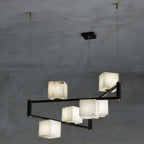 Fendelelis Alabaster Chandelier-Moonnatur