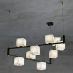 Fendelelis Alabaster Chandelier-Moonnatur
