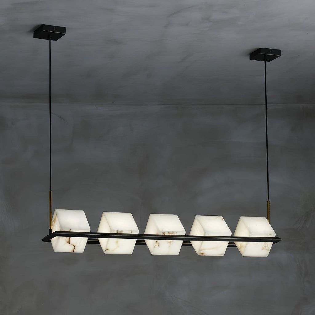 Fendelelis Alabaster Chandelier-Moonnatur