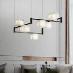 Fendelelis Alabaster Chandelier-Moonnatur
