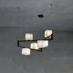 Fendelelis Alabaster Chandelier-Moonnatur