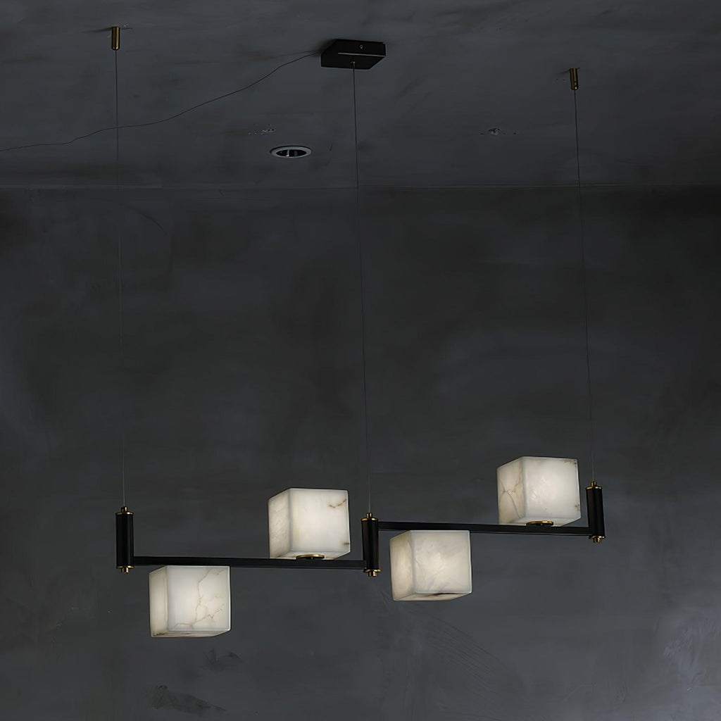 Fendelelis Alabaster Chandelier-Moonnatur